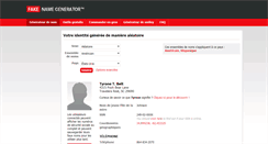 Desktop Screenshot of fr.fakenamegenerator.com